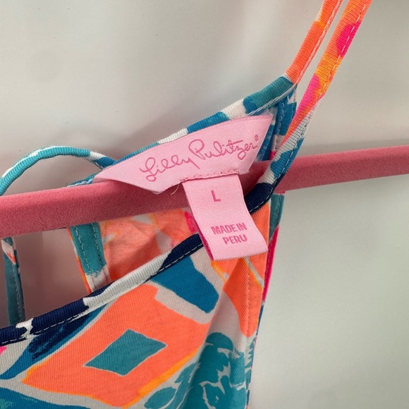 Lilly Pulitzer Pineapple Margot Swing Dress Large - Picture 3 of 5